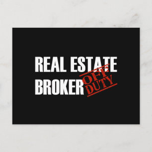CARTE POSTALE COURTIER IMMOBILIER HORS SERVICE