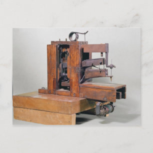 Carte Postale Couseuse', the first sewing machine, 1830