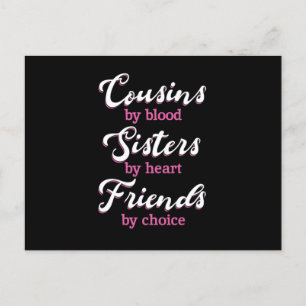 Carte Postale Cousins Par Les Amis Du Sang Soeur Frère Famille G
