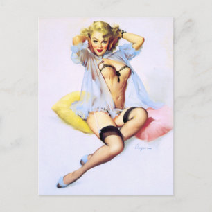 Carte Postale Coussin vers le haut