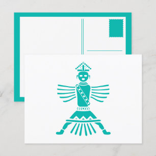 Carte Postale couteau turquoise