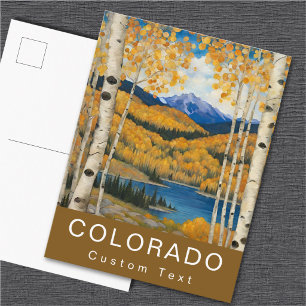 Carte Postale Coutume Colorado Aspens Mountains Automne