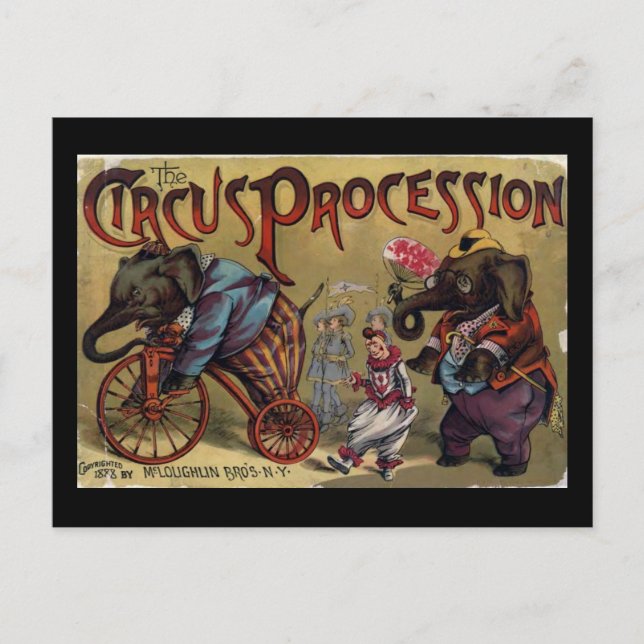 Carte Postale Couverture avant du défilé du cirque (Devant)