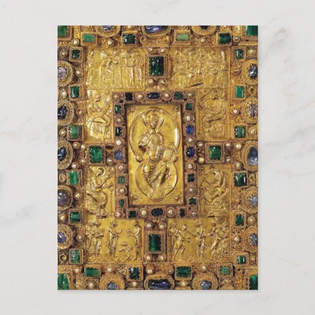 Carte Postale Couverture bijouterie - Codex Aureus de St. Emmera (Devant)
