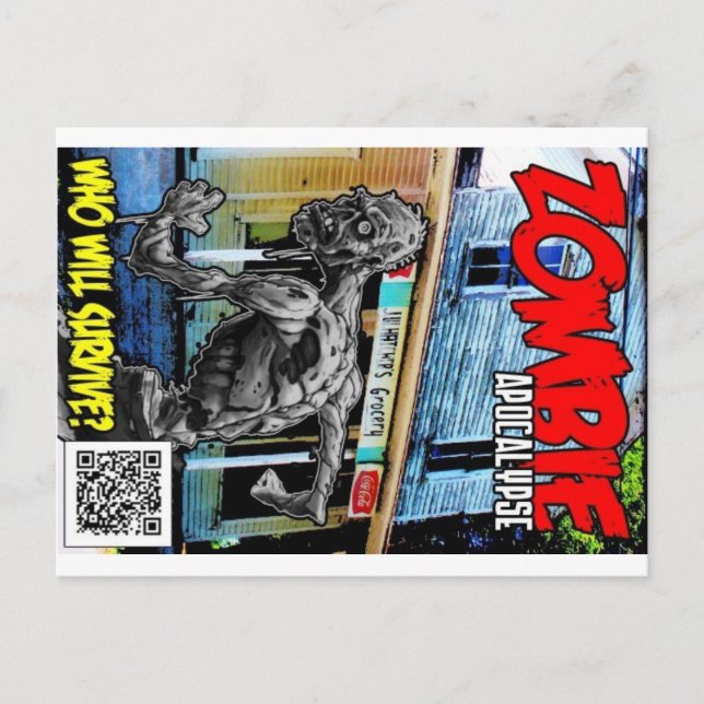 Carte Postale Couverture d'Apocalypse Zombie (Devant)