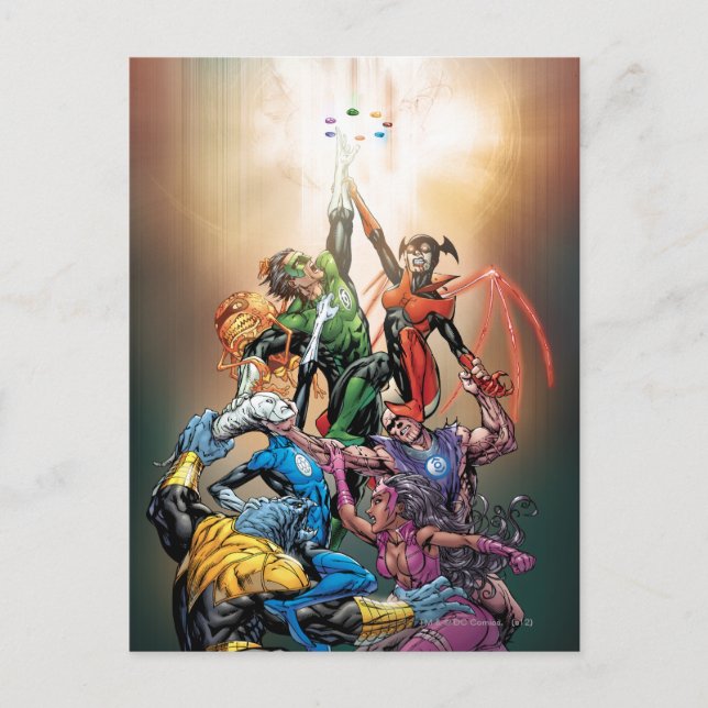 Carte Postale Couverture de Blackest Night (Devant)