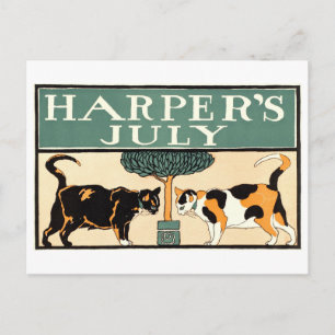Carte Postale Couverture de Harper's pour juillet 1898 avec des 