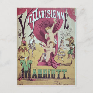 Carte Postale Couverture de la feuille de partition 'La Vie Pari