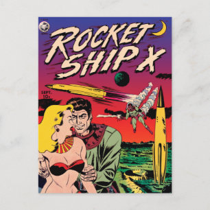 Carte Postale Couverture de livre de bande dessinée de science-f