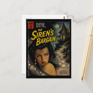 Carte Postale Couverture de livre de fantasy horreur Le Marché d