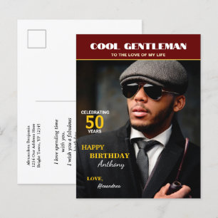 Carte Postale Couverture de magazine photo d'anniversaire Person