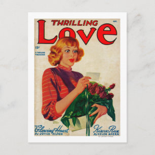 Carte Postale Couverture de Thrilling Love Magazine