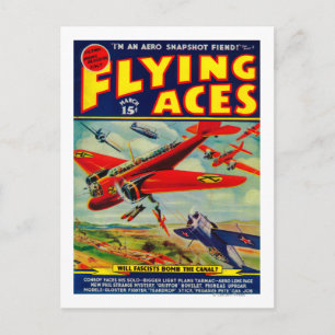 Carte Postale Couverture du magazine Flying Aces 3
