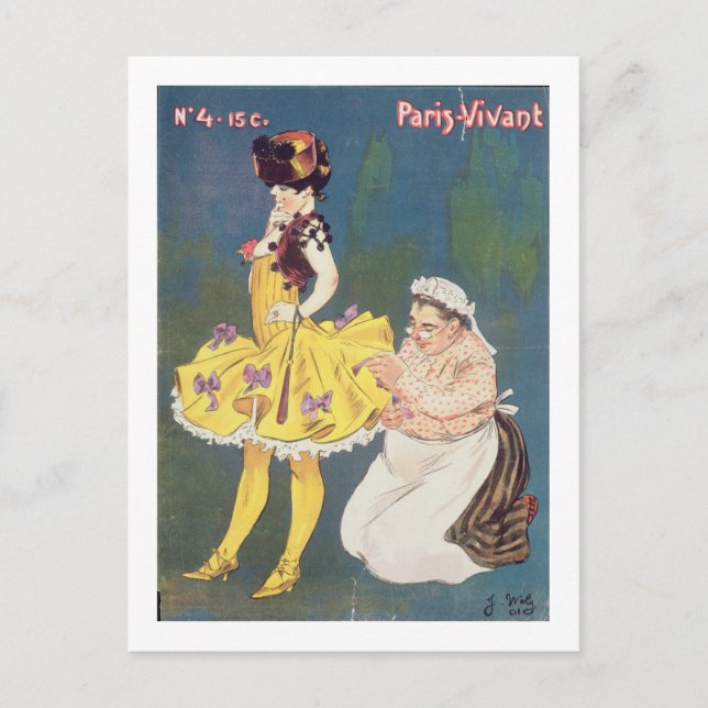 Carte Postale Couverture du magazine "Paris-Vivant", 1901 (éclai (Devant)