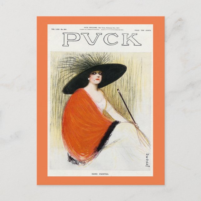 Carte Postale Couverture du magazine Puck 1912 (Devant)