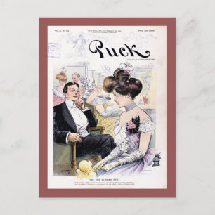 Carte Postale Couverture du magazine Puck Avril 1902