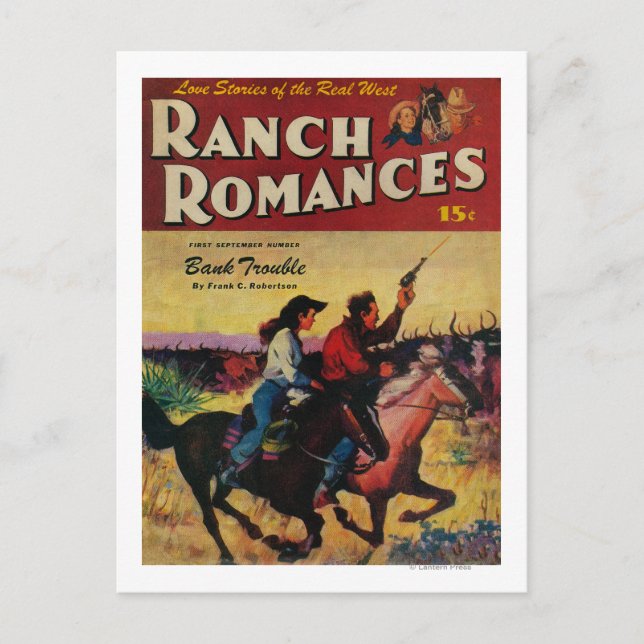Carte Postale Couverture du magazine Ranch Romances (Devant)