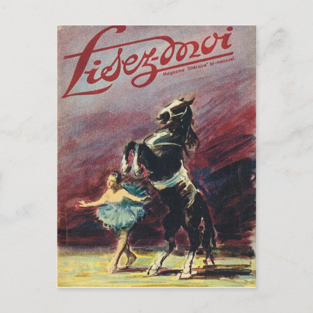 Carte Postale Couverture, Lisez-Moi, Spectacle de cirque (Devant)