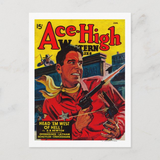 Carte Postale Couverture Magazine Ace High 3 (Devant)