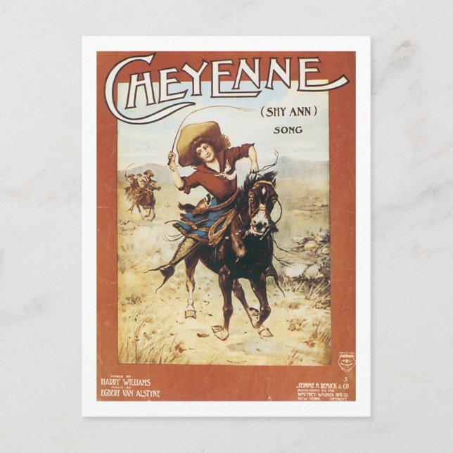 Carte Postale Couverture Vintage Chongbook Cheyenne (Devant)