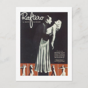 Carte Postale Couverture Vintage du carnet de chansons Rafter