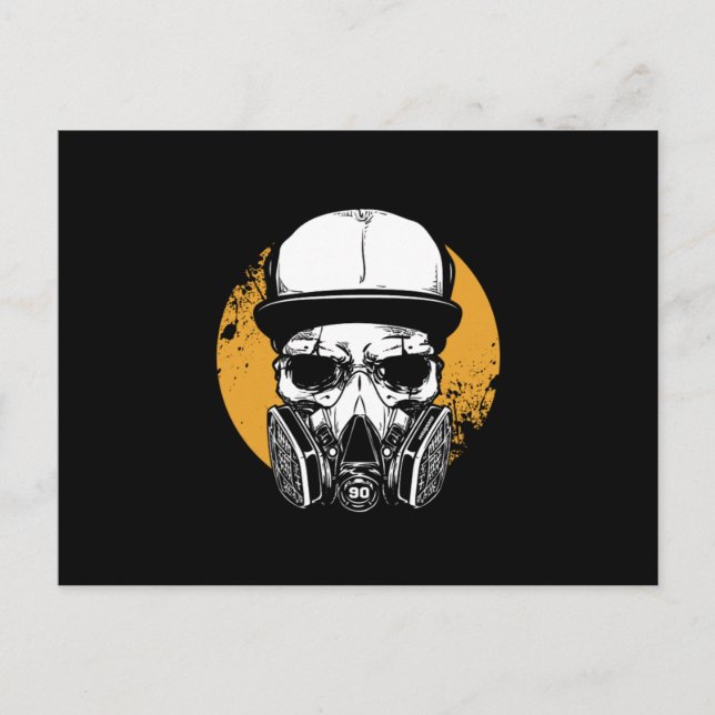Carte Postale Couvre-visage artistique anti-inhalation toxique C (Devant)
