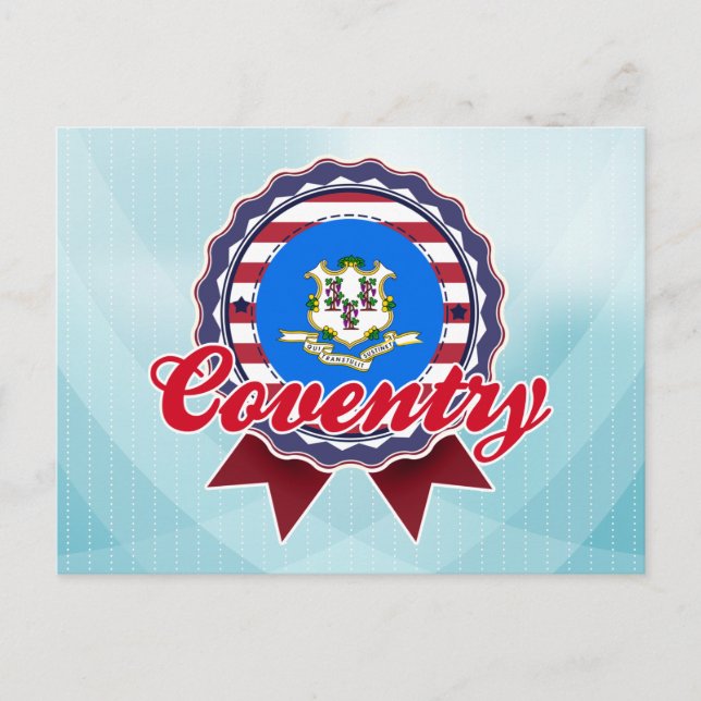 Carte Postale Coventry, CT (Devant)