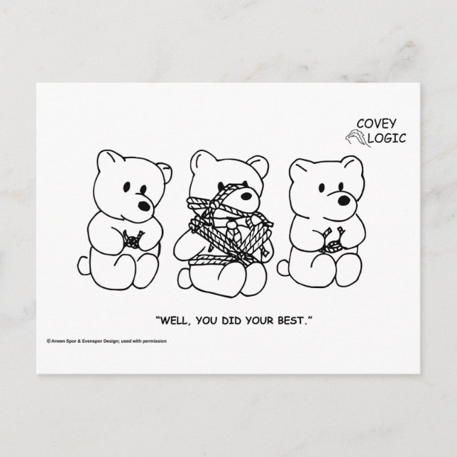 Carte postale Covey Logic "Do Your Best" (Devant)