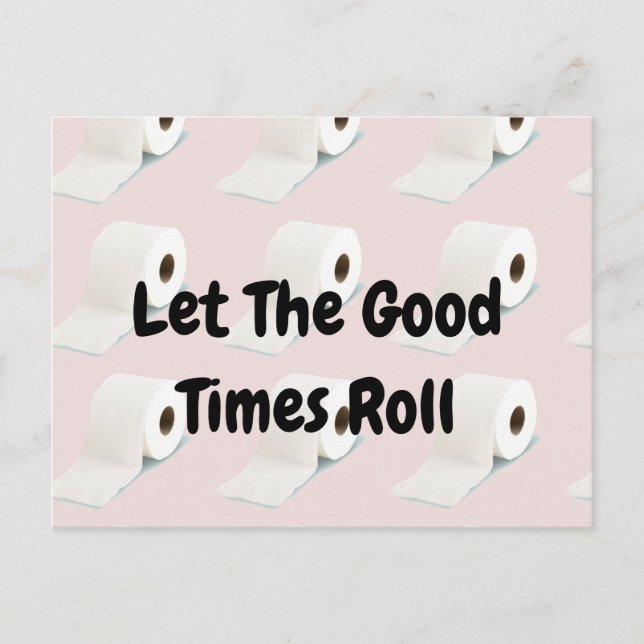 Carte Postale Covid-19 Corona Virus Toilet Papier rose (Devant)