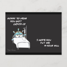 Carte postale COVID #2 dans une série de l'artiste