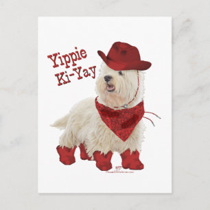 Carte Postale Cow-boy en bottes