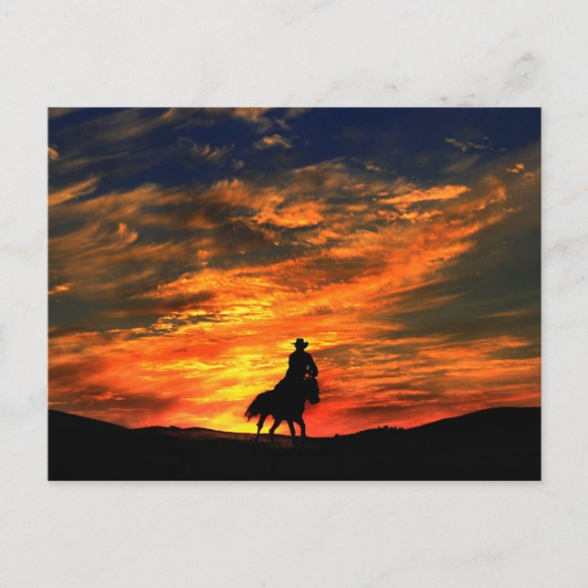 Carte postale Cowboy (Devant)