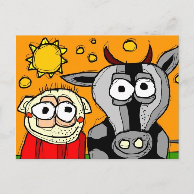 carte postale 'cowboy' (Devant)