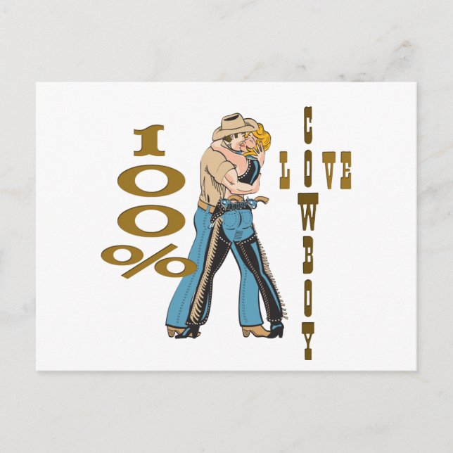 Carte Postale Cowboy Love (Devant)