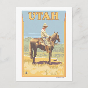 Carte Postale Cowboy (Vue latérale)Utah