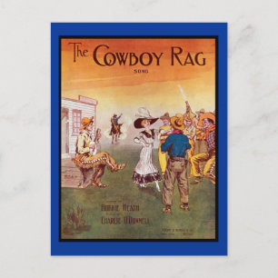 Carte Postale Cowboy Western