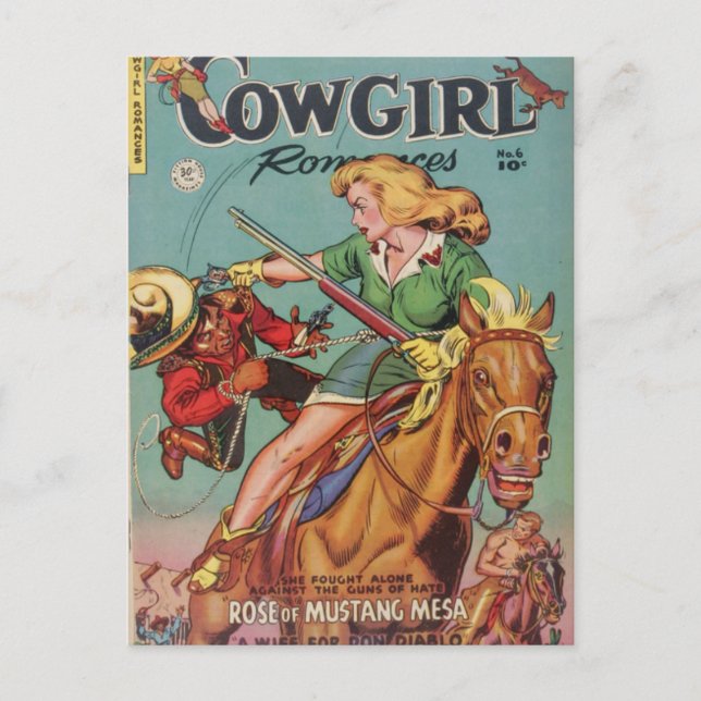 Carte Postale Cowgirl (Devant)