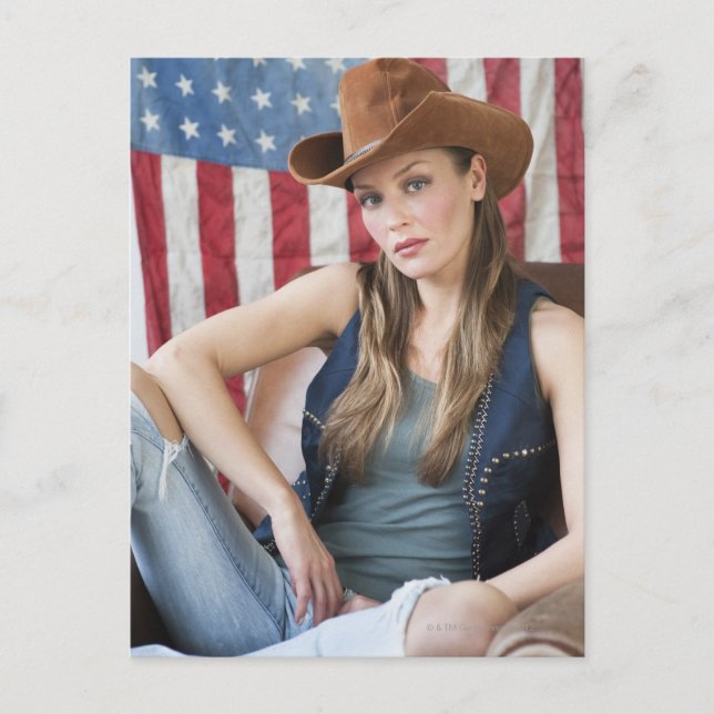 Carte Postale Cowgirl 5 (Devant)