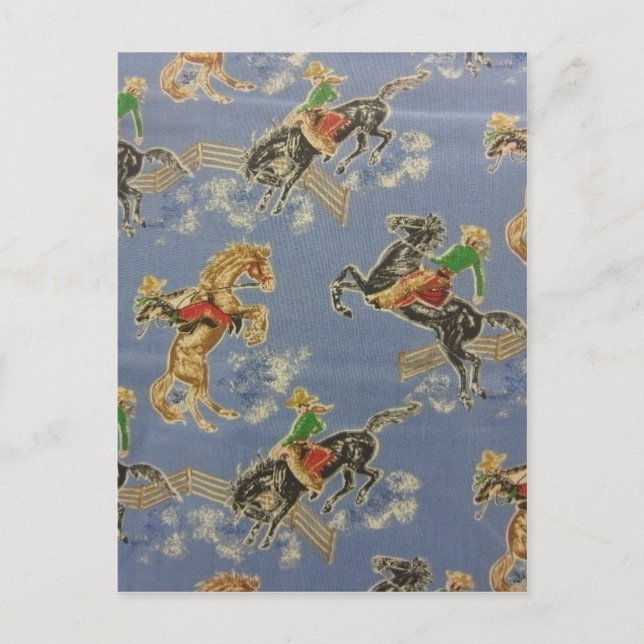 Carte Postale Cowgirl Bronc (Devant)