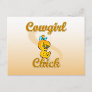 Carte Postale Cowgirl Chick