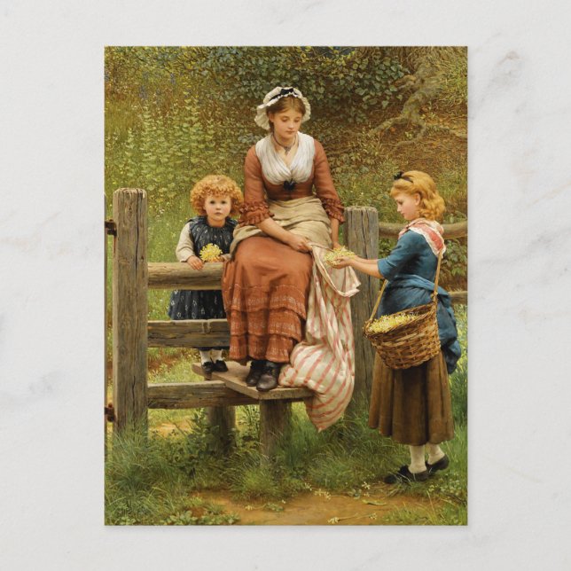 Carte Postale Cowslips de George Dunlop Leslie (Devant)