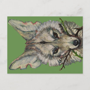carte postale coyote par faceliketank