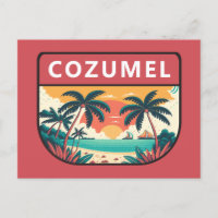 Cozumel Mexico Retro Emblem