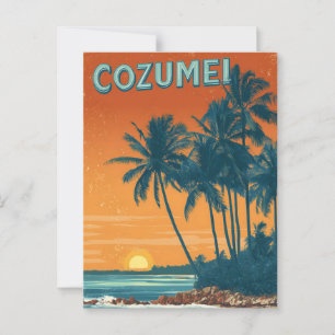 Carte Postale Cozumel vintage
