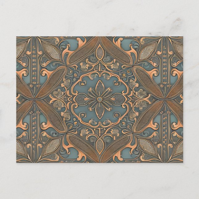 Carte Postale Cozy old pattern (Devant)