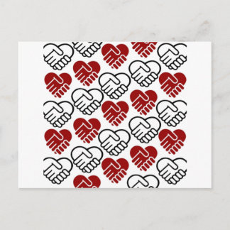 Carte postale - CP rouge et noir