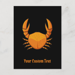 Carte Postale Crab orange
