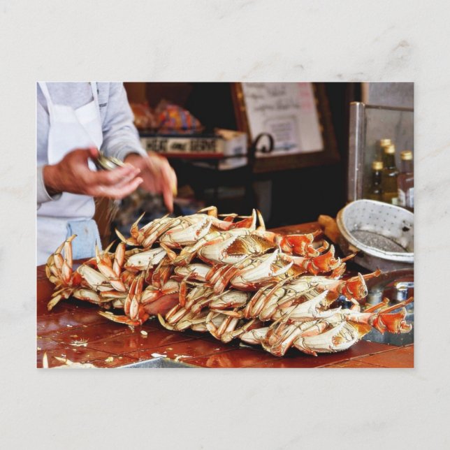 Carte Postale Crabe À Dunes Au Quai Fishermans À San Francisc (Devant)