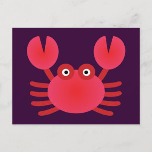 Carte Postale Crabe amusant
