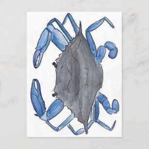 Carte Postale Crabe bleu